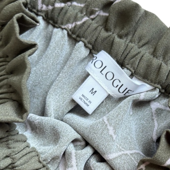 Prologue Target Olive Green Floral Halter Neck Midi Dress Medium Cottage Garden - Picture 4 of 9